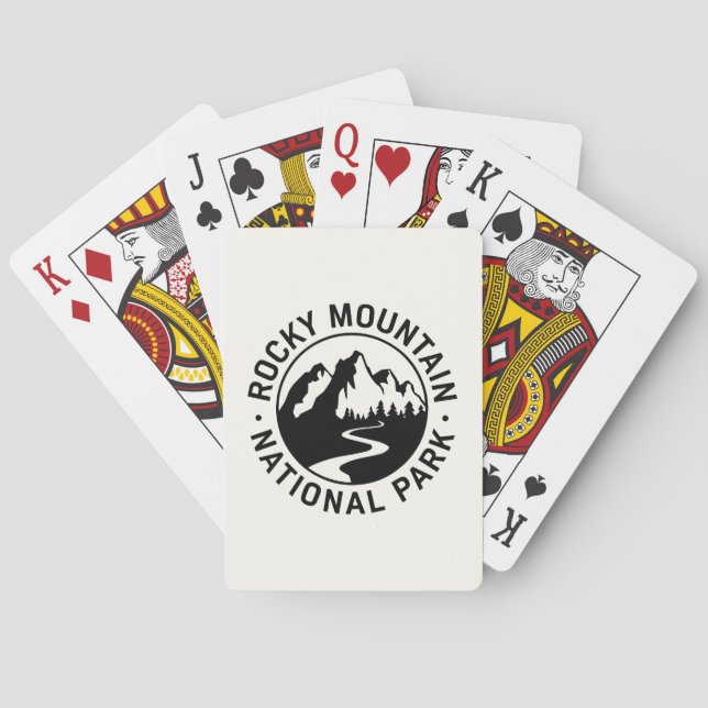 Rocky Mountain National Park Emblem Playing Cards (Back)