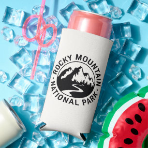 Rocky Mountain National Park Emblem Seltzer Can Cooler