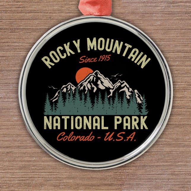 Rocky Mountain National Park Est 1915 Metal Ornament (Creator Uploaded)