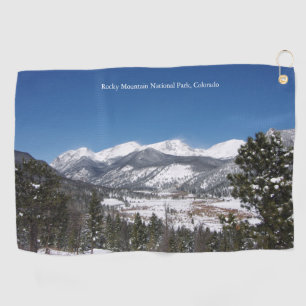Rocky Mountain National Park golf towel