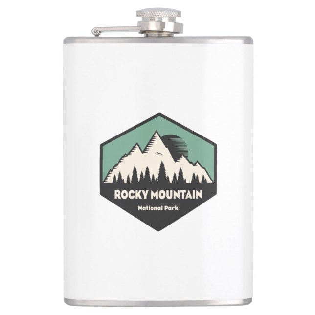 Rocky Mountain National Park Hip Flask (Front)