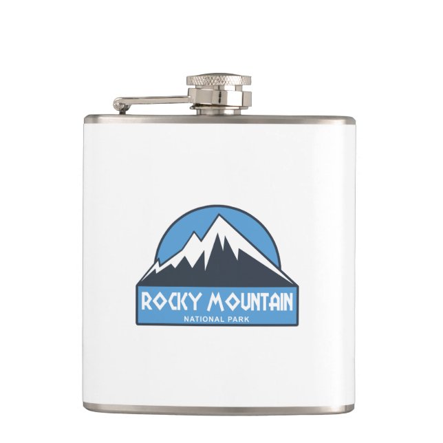 Rocky Mountain National Park Hip Flask (Front)