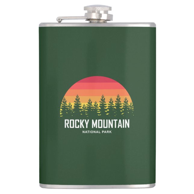 Rocky Mountain National Park Hip Flask (Front)