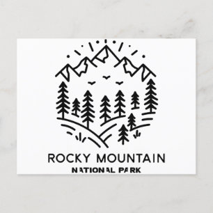 Rocky Mountain National Park Holiday Postcard