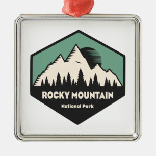 Rocky Mountain National Park Metal Ornament