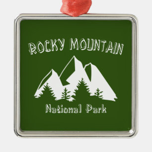 Rocky Mountain National Park Metal Ornament