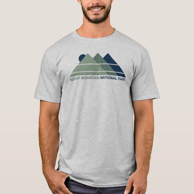 Rocky Mountain National Park Mountain Sun T-Shirt (Front)