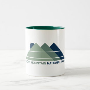 Rocky Mountain National Park Mountain Sun Two-Tone Coffee Mug