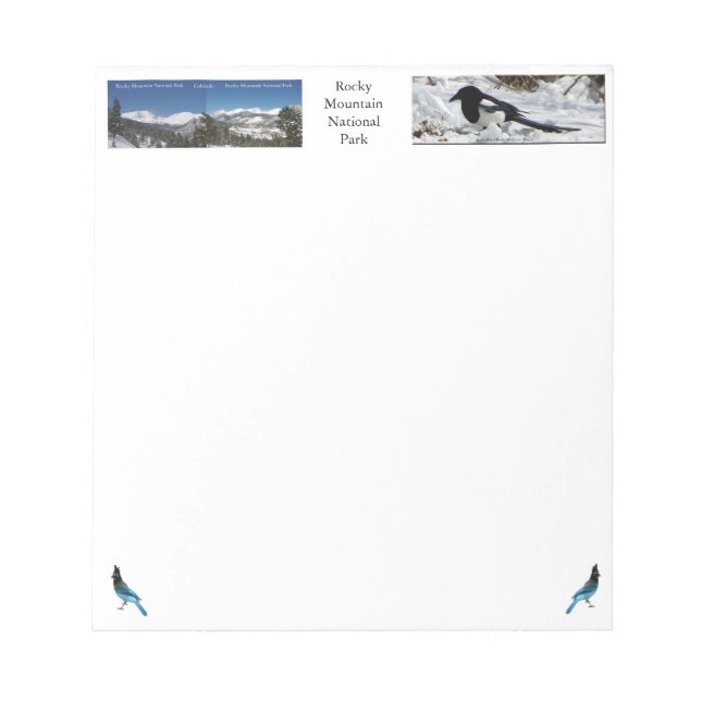 Rocky Mountain National Park notepad (Front)