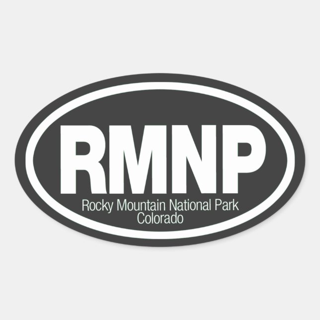 Rocky Mountain National Park Oval Sticker (Front)