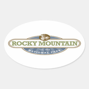 Rocky Mountain National Park Oval Sticker