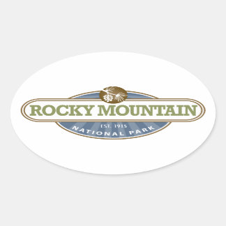 Rocky Mountain National Park Oval Sticker