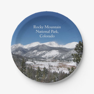 Rocky Mountain National Park paper plate