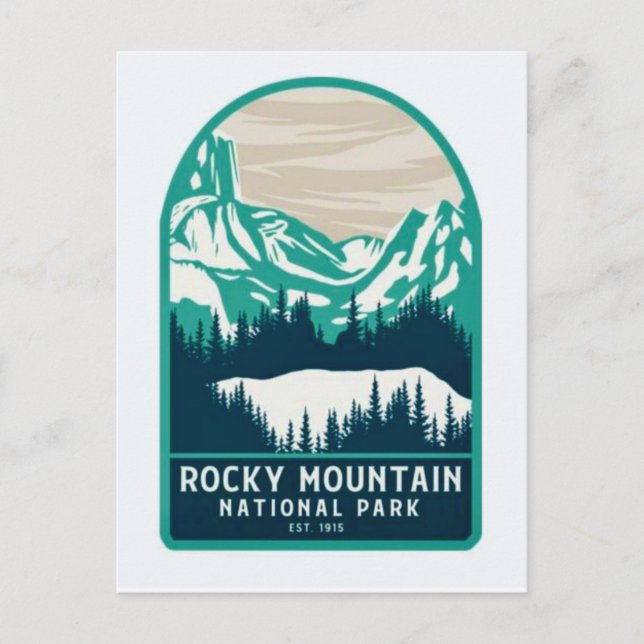Rocky Mountain National Park Postcard (Front)