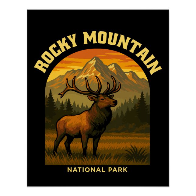Rocky Mountain National Park Poster (Front)