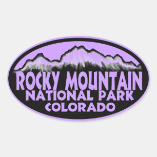 Rocky Mountain National Park purple oval stickers