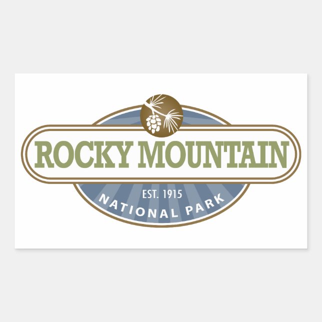 Rocky Mountain National Park Rectangular Sticker (Front)