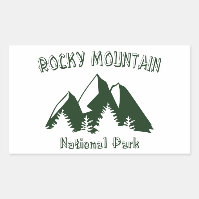 Rocky Mountain National Park Rectangular Sticker (Front)
