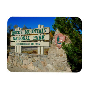 Rocky Mountain National Park Sign Magnet