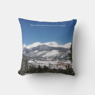 Rocky Mountain National Park square pillow
