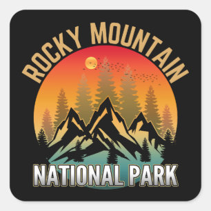 Rocky Mountain National Park Square Sticker