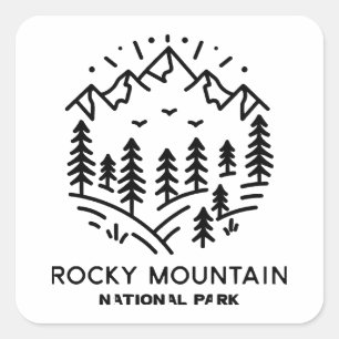 Rocky Mountain National Park  Square Sticker