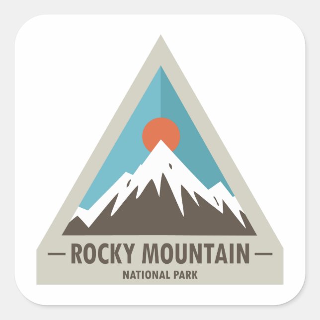 Rocky Mountain National Park Square Sticker (Front)