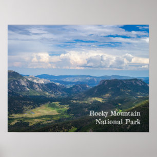 Rocky Mountain National Park Summer Vista Photo  Poster