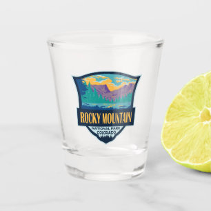 Rocky Mountain National Park Teton Range Travel Shot Glass