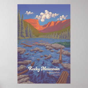 Rocky Mountain National Park Travel Poster