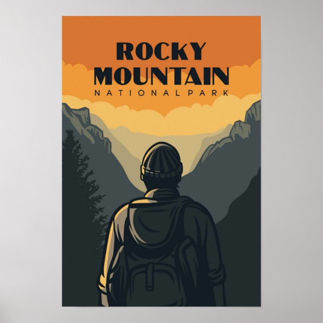 Rocky Mountain National Park Travel Posters (Front)