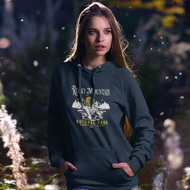 Rocky Mountain National Park Vintage landscape Hoodie (Creator Uploaded)