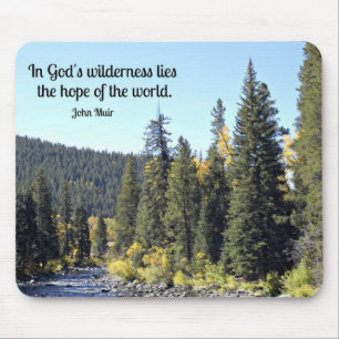 Rocky Mountain National Park with quote Mouse Pad