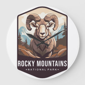 ROCKY MOUNTAIN NATIONAL PARKS WALL CLOCK 2025