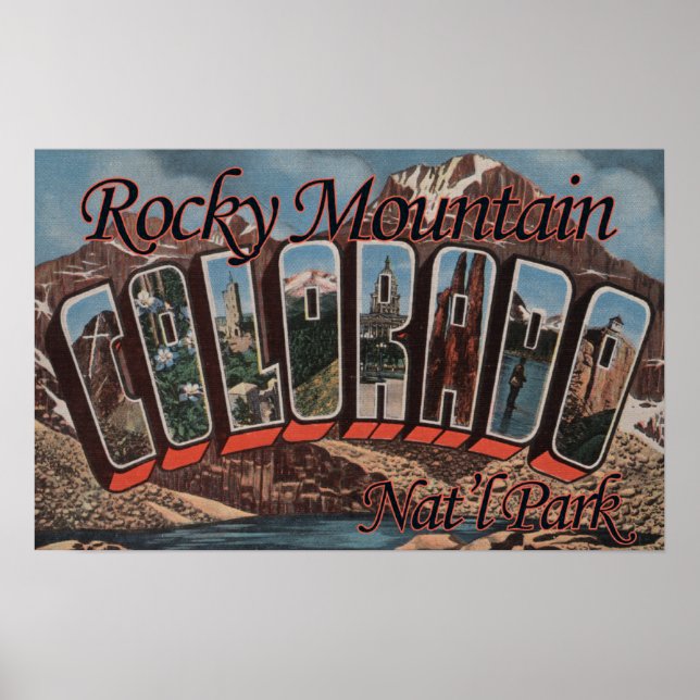Rocky Mountain Nat'l Park, Colorado Poster (Front)