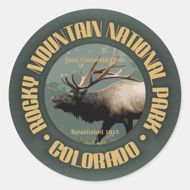 Rocky Mountain NP Classic Round Sticker (Front)