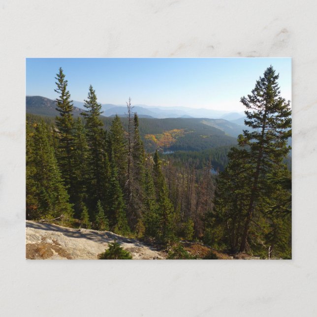 Rocky Mountain Overlook in Early Fall Postcard (Front)