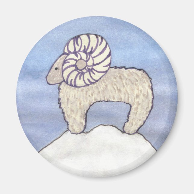 Rocky Mountain Ram Magnet (Front)