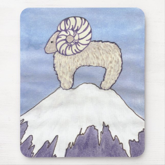 Rocky Mountain Ram Mouse Pad (Front)