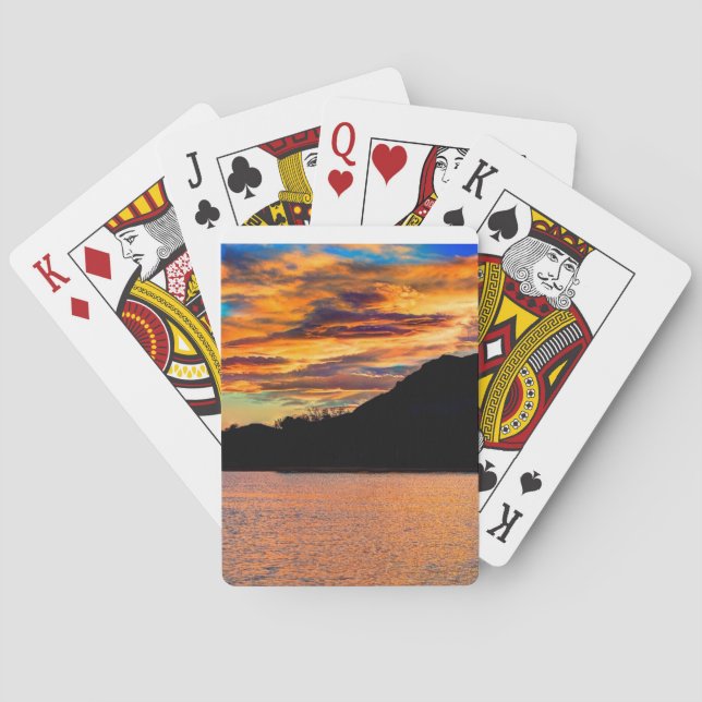 Rocky Mountain Reflection Playing Cards (Back)