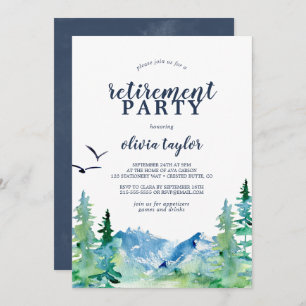 Rocky Mountain Retirement Party Invitation