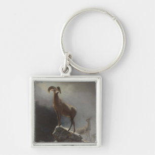 Rocky Mountain Sheep or Big Horn, Ovis, Montana, c Key Ring