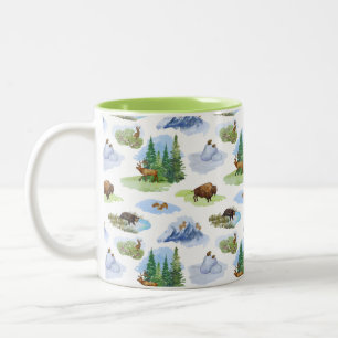 Rocky Mountain Toile Mug 
