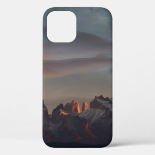 ROCKY MOUNTAIN UNDER GRAY CLOUDS iPhone 12 CASE