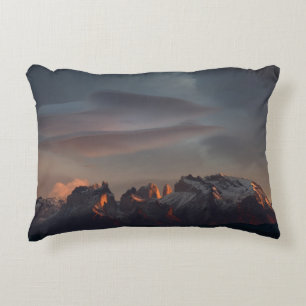 ROCKY MOUNTAIN UNDER GRAY CLOUDS DECORATIVE CUSHION