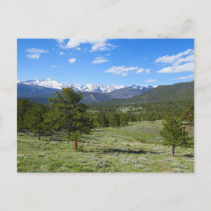 Rocky Mountain View Scenic Landscape Postcard