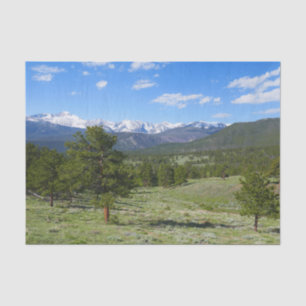 Rocky Mountain View Scenic Landscape Tissue Paper