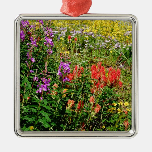 Rocky Mountain Wildflowers Metal Ornament (Front)