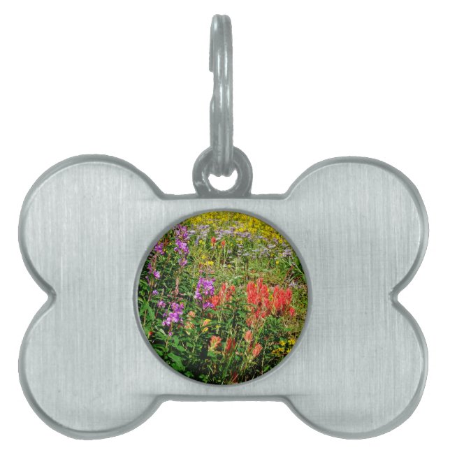Rocky Mountain Wildflowers Pet Tag (Front)