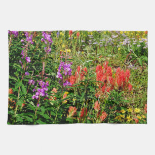 Rocky Mountain Wildflowers Tea Towel